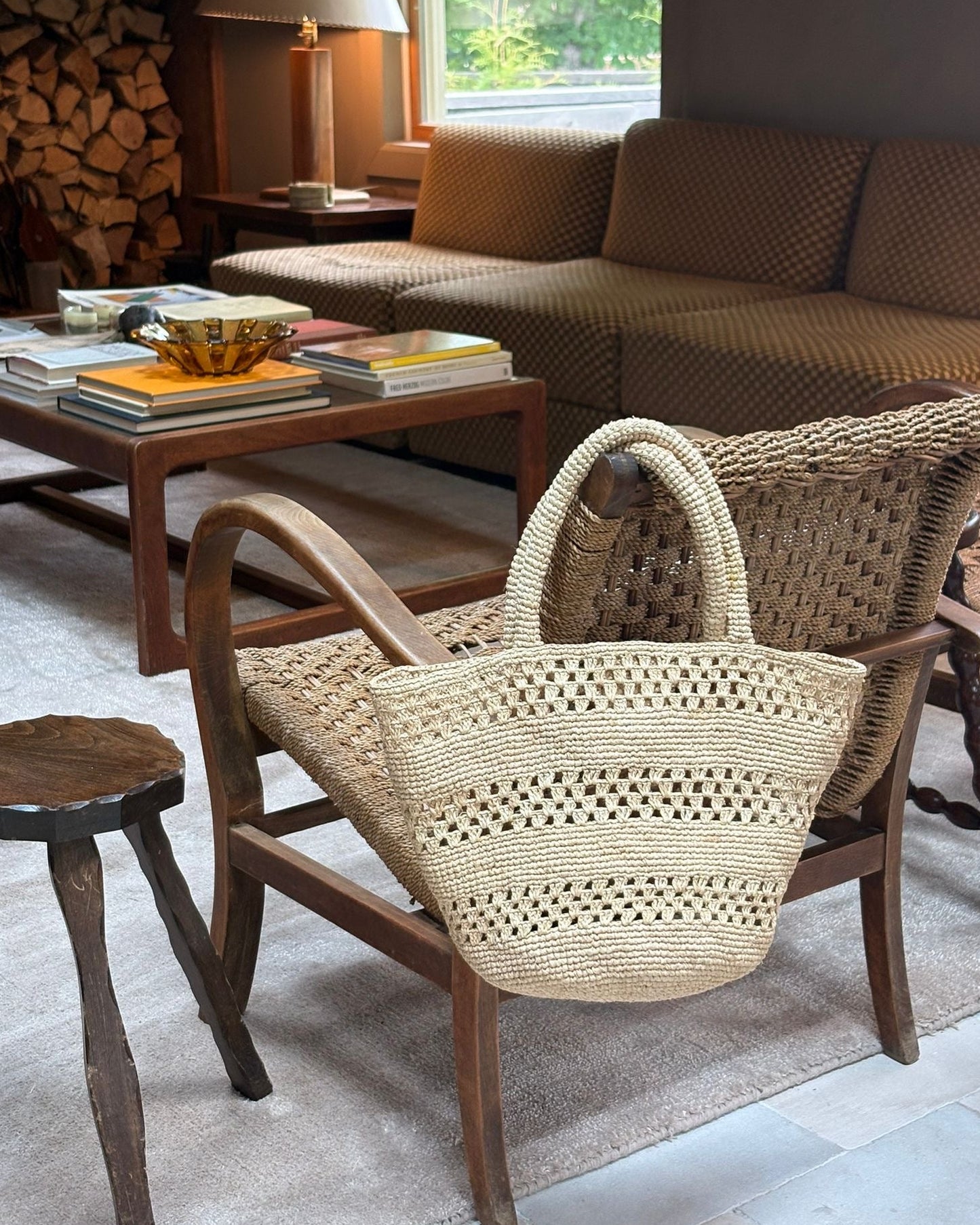 Penne Raffia Bag - Natura