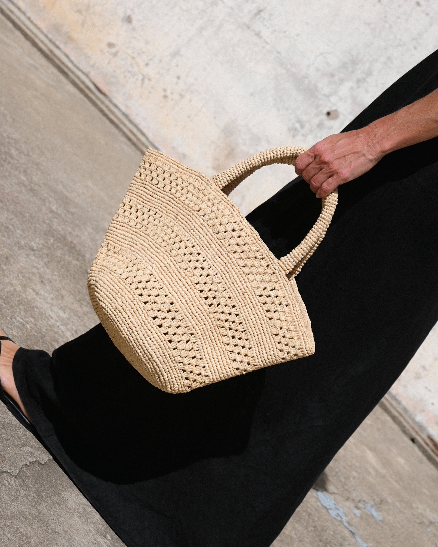 Penne Raffia Bag - Natura