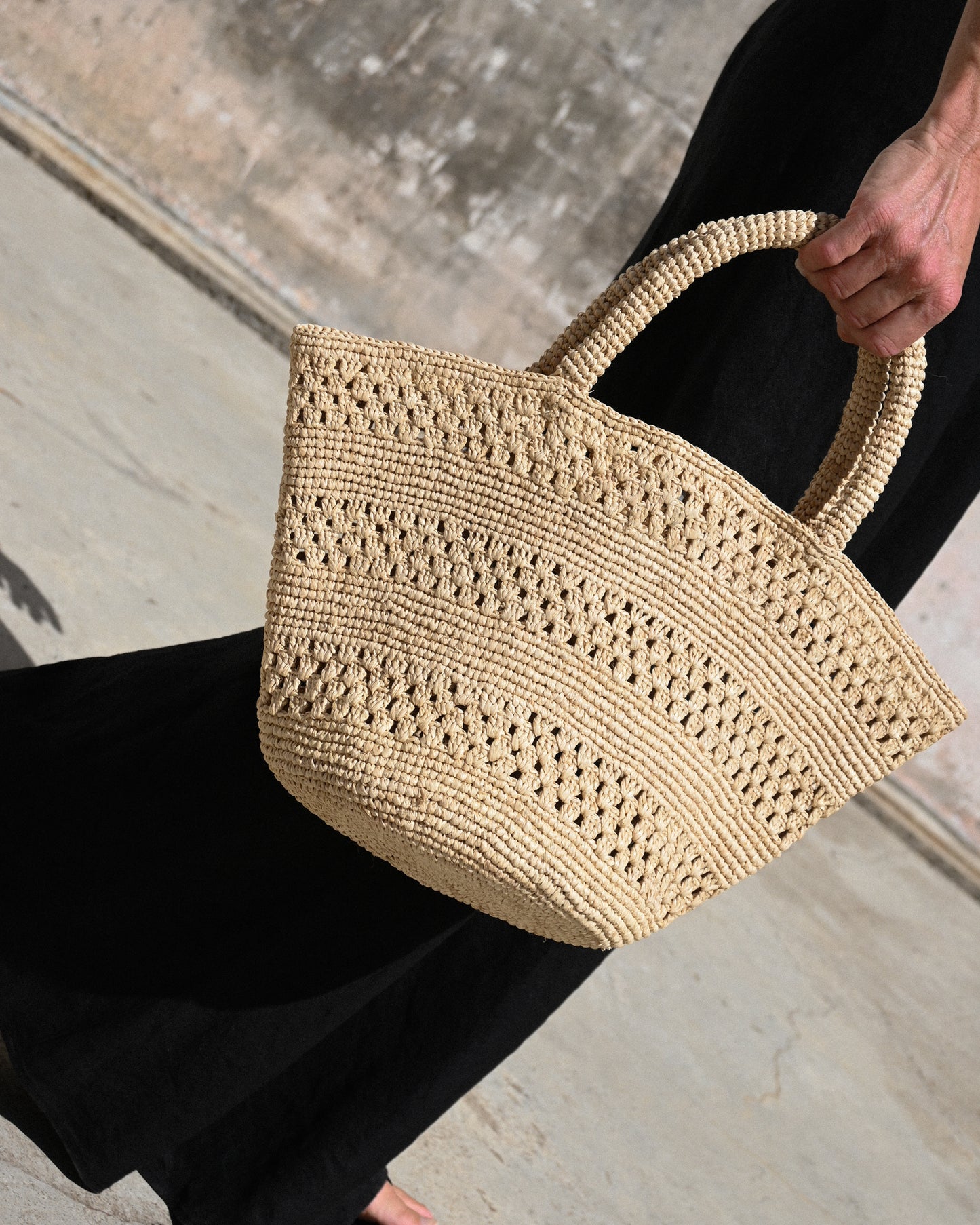 Penne Raffia Bag - Natura