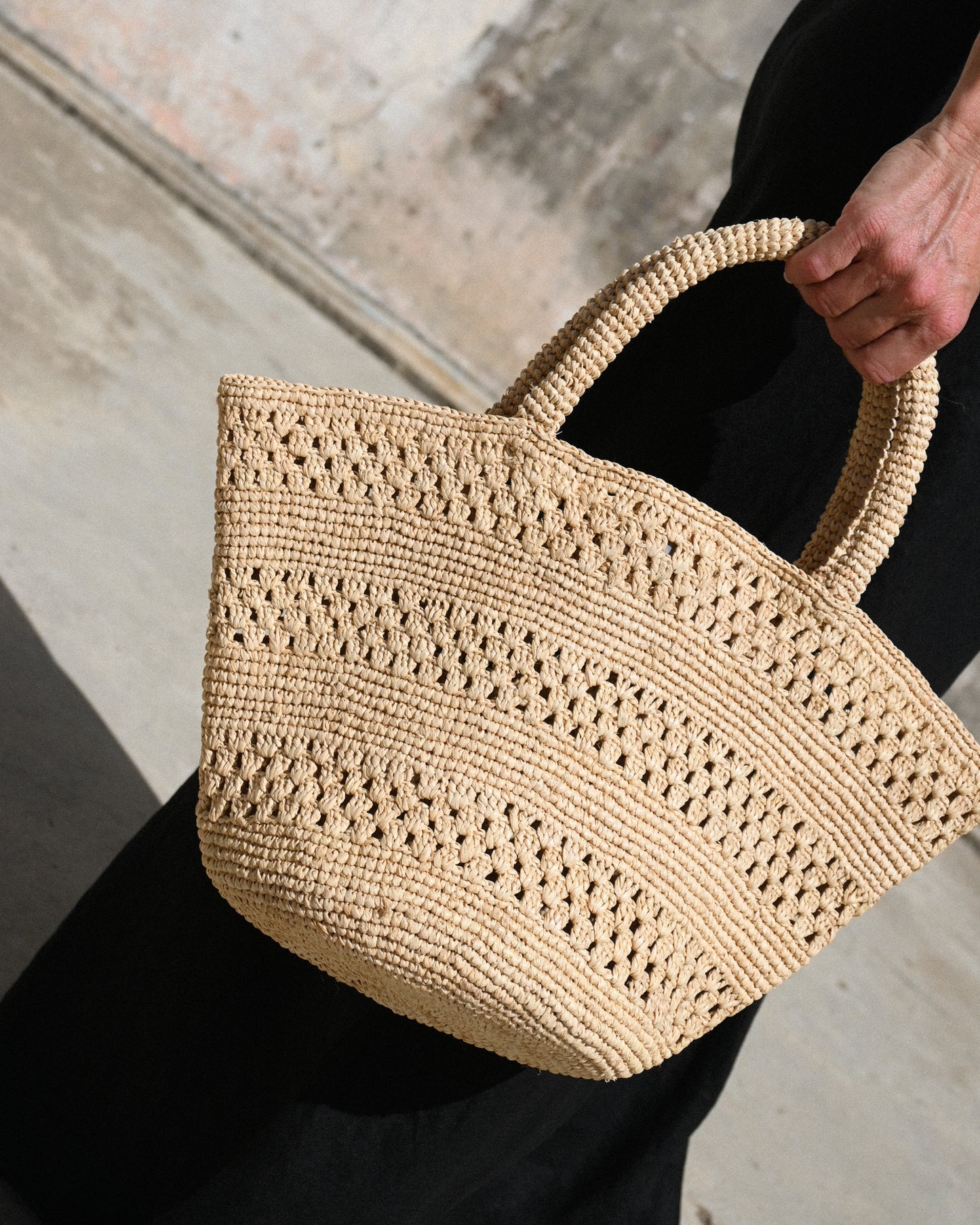 Penne Raffia Bag - Natura