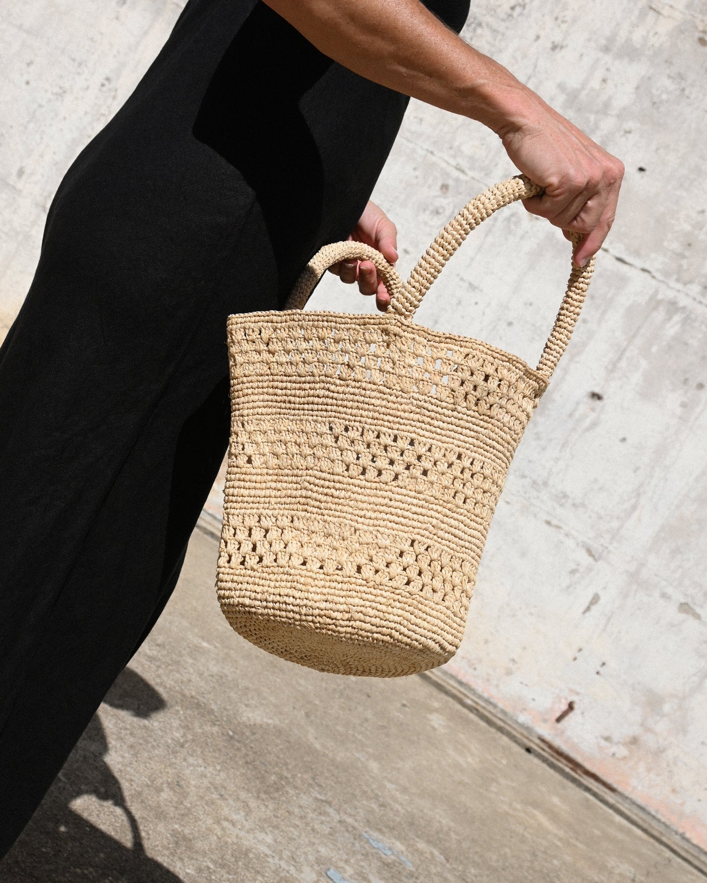 Penne Raffia Bag - Natura