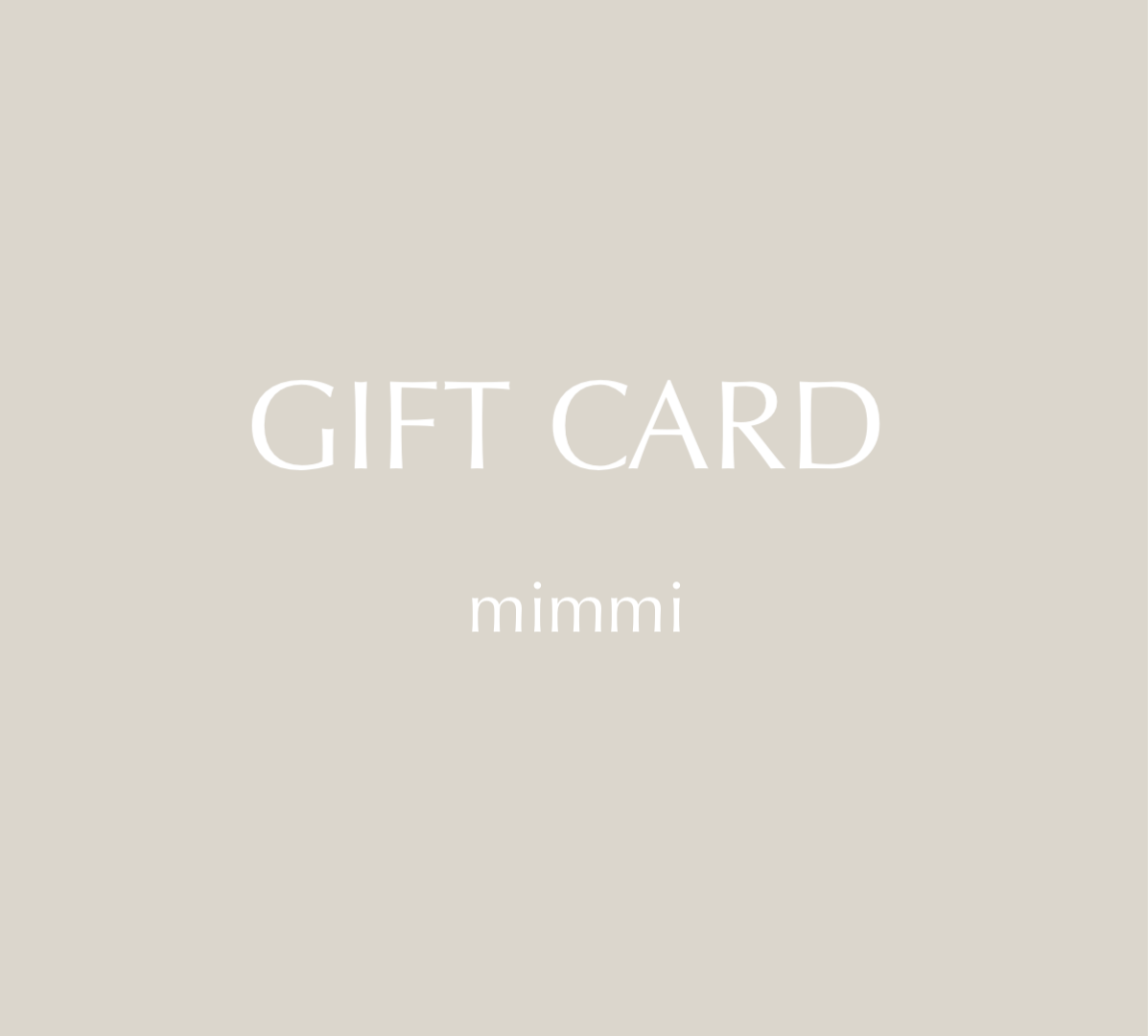 Gift Card